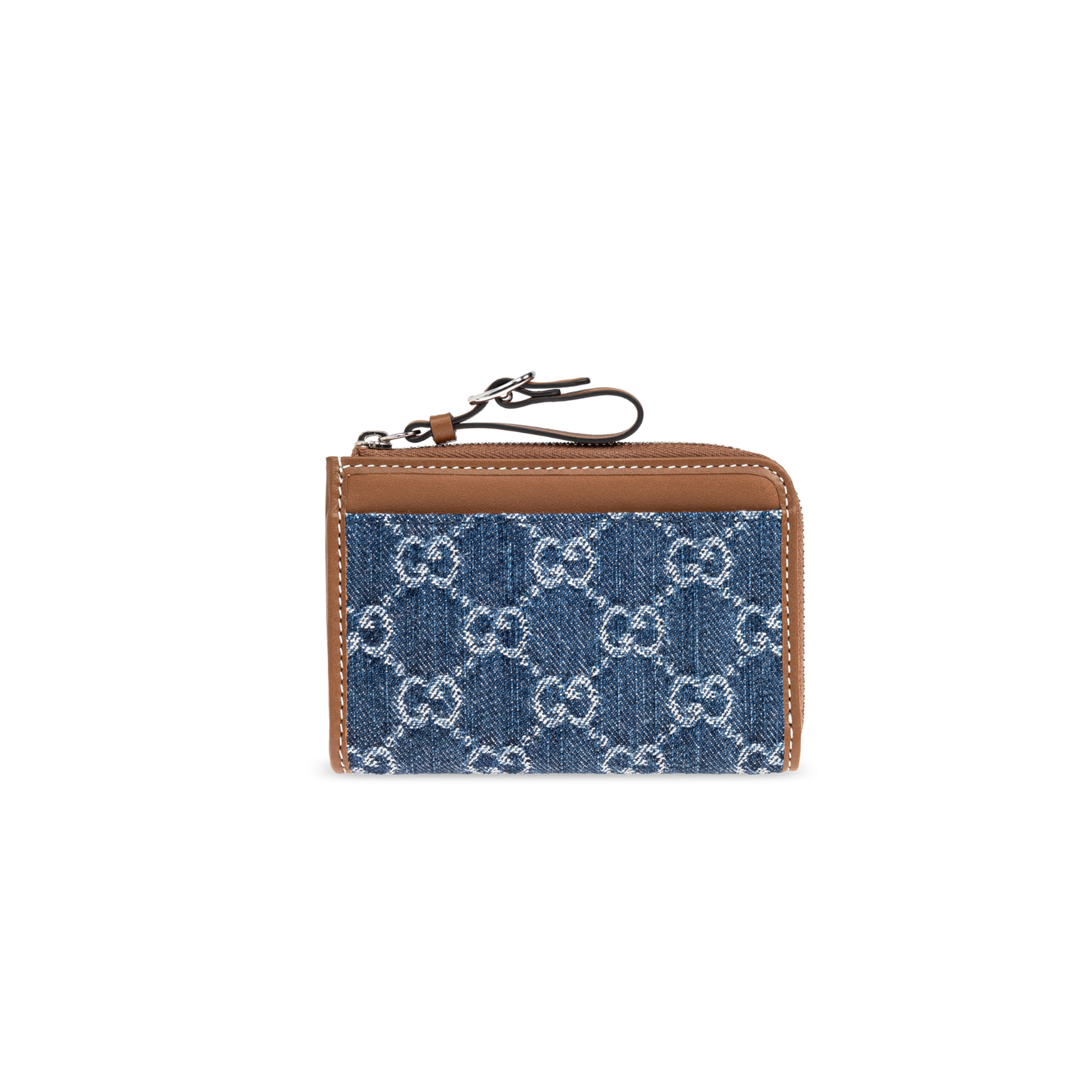 GUCCI GG EMBLEM ZIP CARD CASE 821804 (13*8.5*3cm)